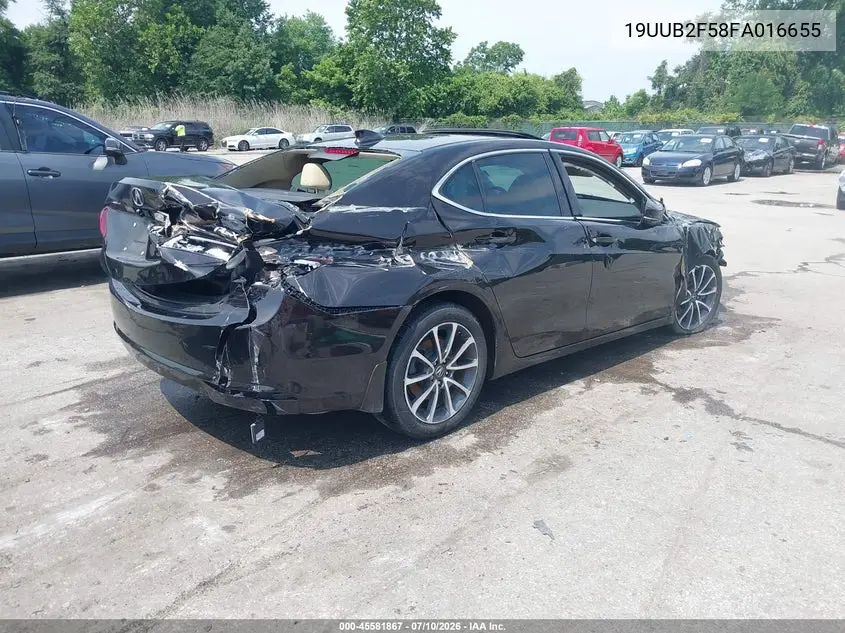 2015 Acura Tlx V6 Tech VIN: 19UUB2F58FA016655 Lot: 45581867