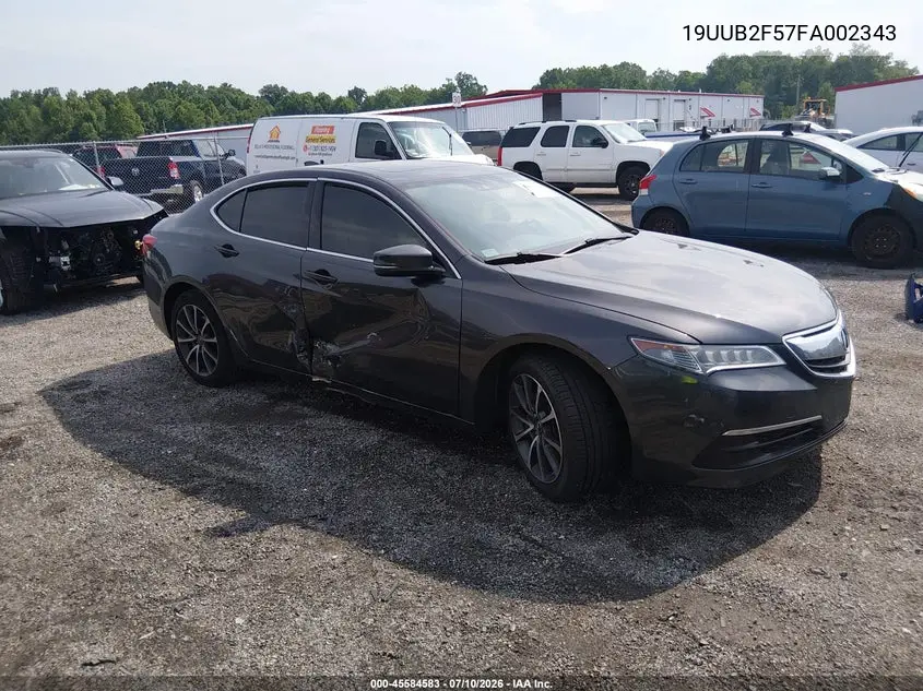 2015 Acura Tlx V6 Tech VIN: 19UUB2F57FA002343 Lot: 45584583