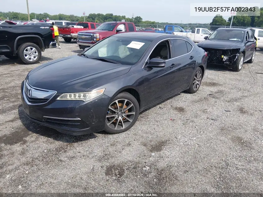 2015 Acura Tlx V6 Tech VIN: 19UUB2F57FA002343 Lot: 45584583