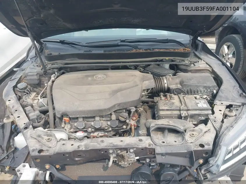 2015 Acura Tlx V6 Tech VIN: 19UUB3F59FA001104 Lot: 45595488