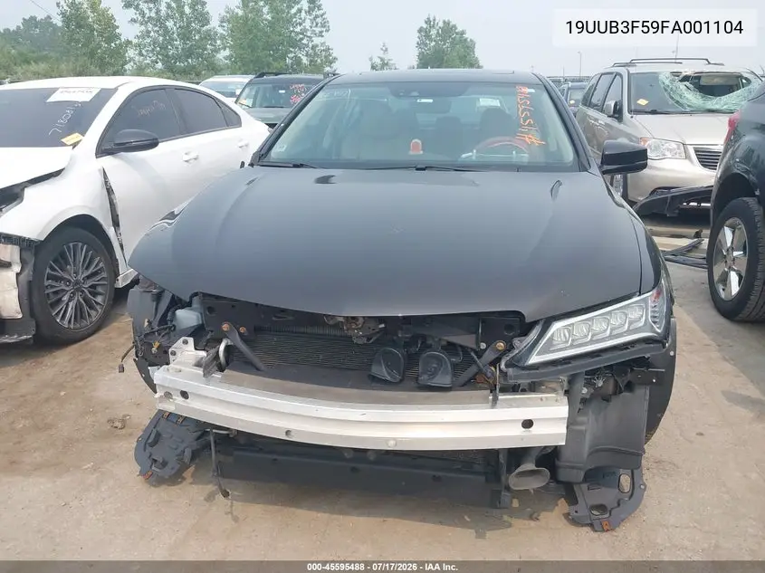 2015 Acura Tlx V6 Tech VIN: 19UUB3F59FA001104 Lot: 45595488
