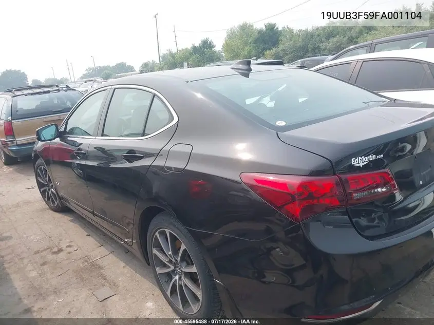 2015 Acura Tlx V6 Tech VIN: 19UUB3F59FA001104 Lot: 45595488