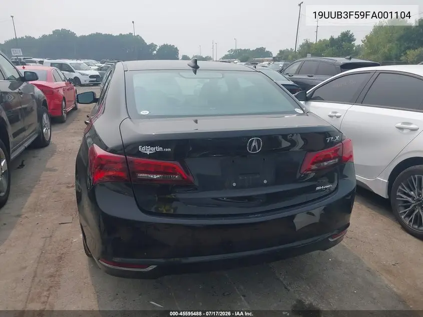 2015 Acura Tlx V6 Tech VIN: 19UUB3F59FA001104 Lot: 45595488