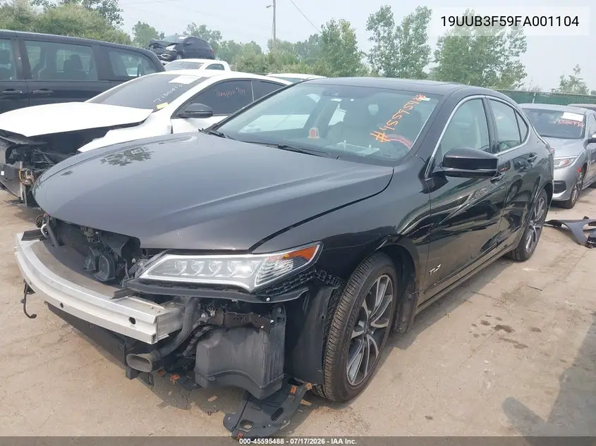 2015 Acura Tlx V6 Tech VIN: 19UUB3F59FA001104 Lot: 45595488