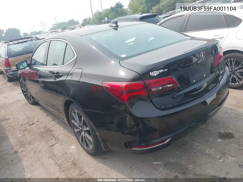 2015 Acura Tlx V6 Tech VIN: 19UUB3F59FA001104 Lot: 45595488