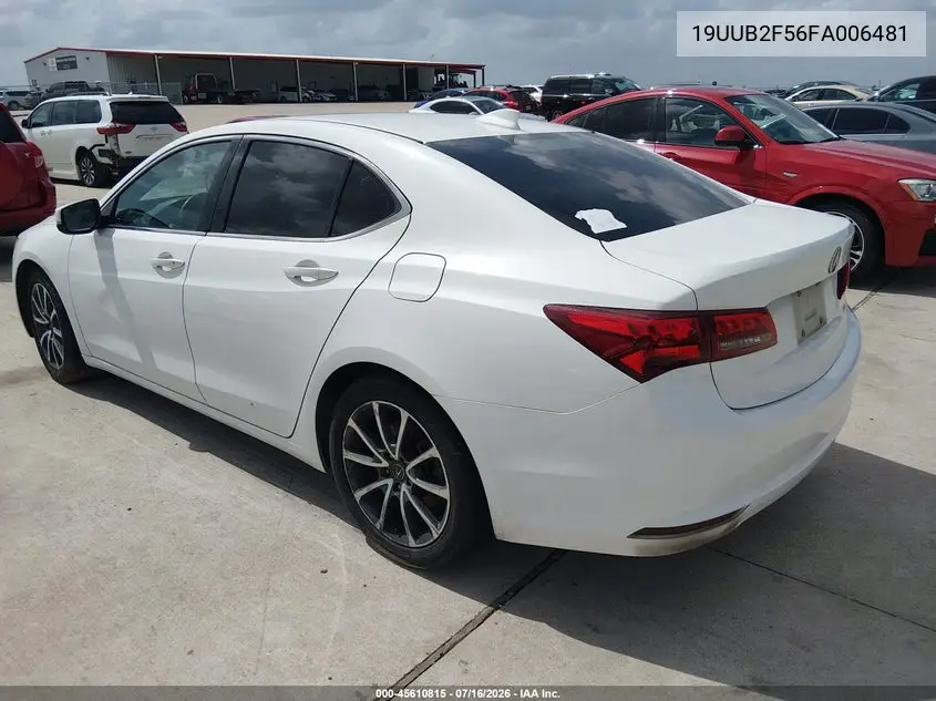 2015 Acura Tlx V6 Tech VIN: 19UUB2F56FA006481 Lot: 45610815
