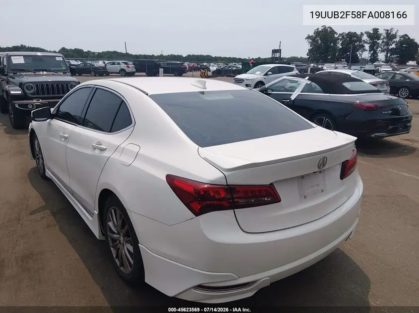 2015 Acura Tlx V6 Tech VIN: 19UUB2F58FA008166 Lot: 45623569