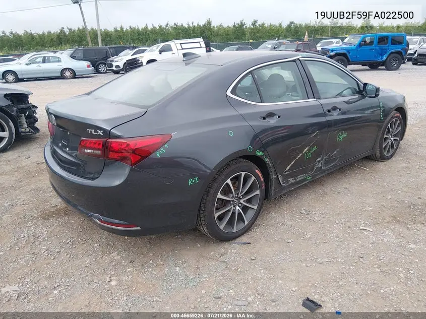 2015 Acura Tlx V6 Tech VIN: 19UUB2F59FA022500 Lot: 45659226
