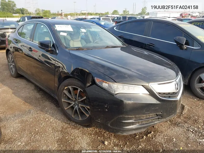 2015 Acura Tlx V6 Tech VIN: 19UUB2F51FA024158 Lot: 45662185