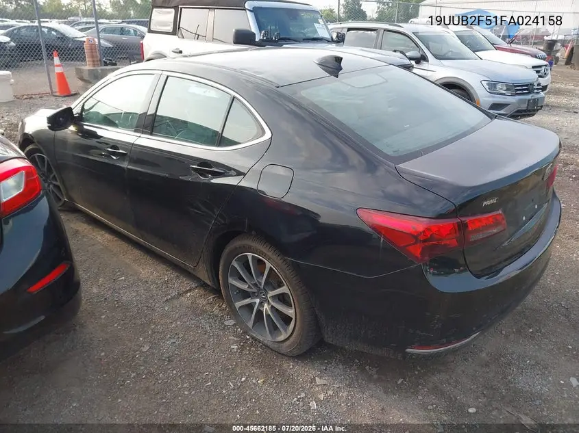 2015 Acura Tlx V6 Tech VIN: 19UUB2F51FA024158 Lot: 45662185