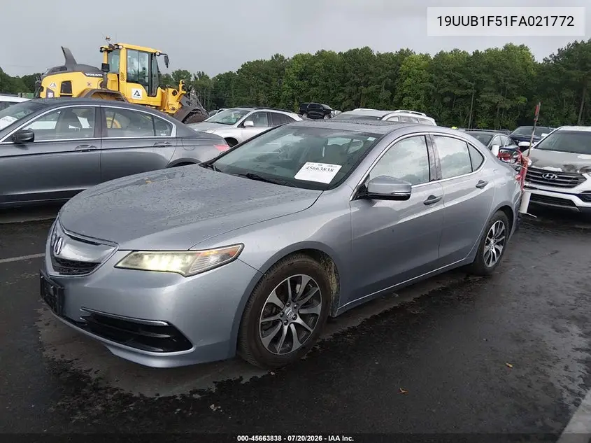 2015 Acura Tlx Tech VIN: 19UUB1F51FA021772 Lot: 45663838