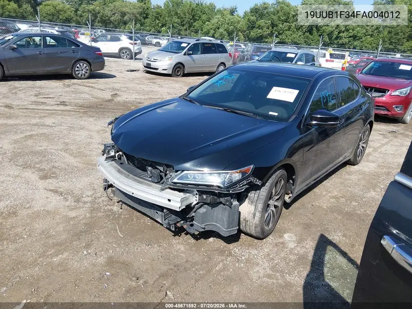 2015 Acura Tlx VIN: 19UUB1F34FA004012 Lot: 45671592