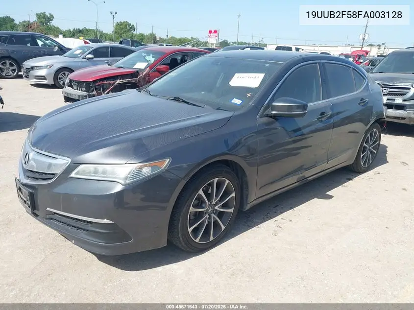 2015 Acura Tlx V6 Tech VIN: 19UUB2F58FA003128 Lot: 45671643
