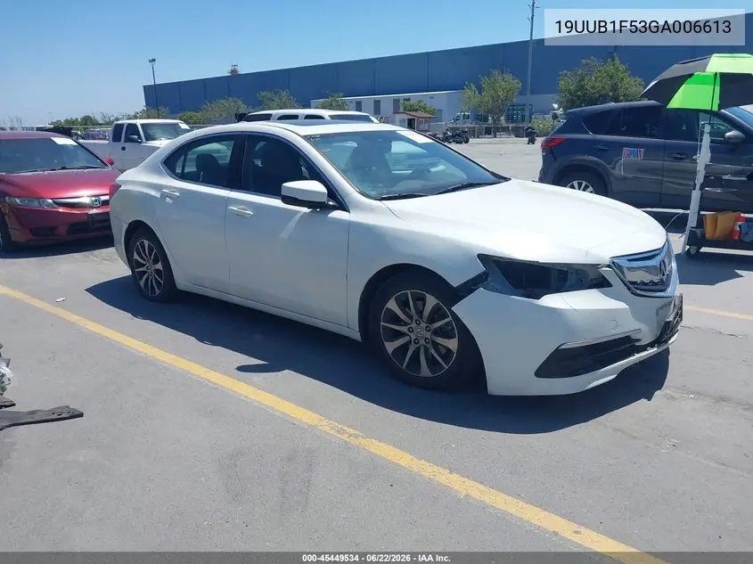 2016 Acura Tlx Tech VIN: 19UUB1F53GA006613 Lot: 45449534