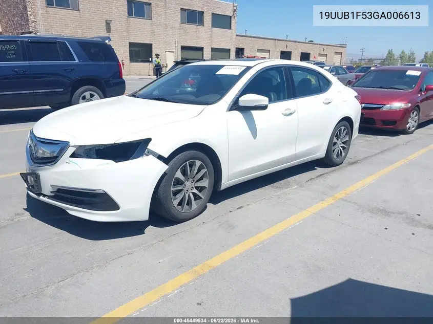 2016 Acura Tlx Tech VIN: 19UUB1F53GA006613 Lot: 45449534