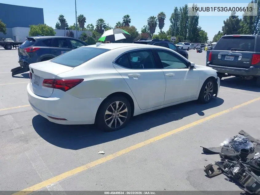 2016 Acura Tlx Tech VIN: 19UUB1F53GA006613 Lot: 45449534