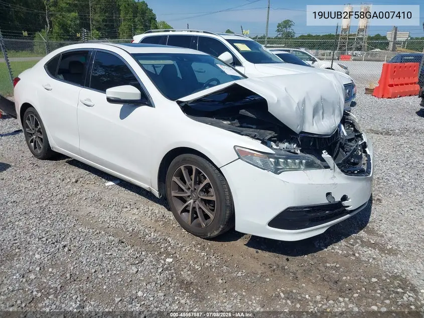 2016 Acura Tlx V6 Tech VIN: 19UUB2F58GA007410 Lot: 45567587