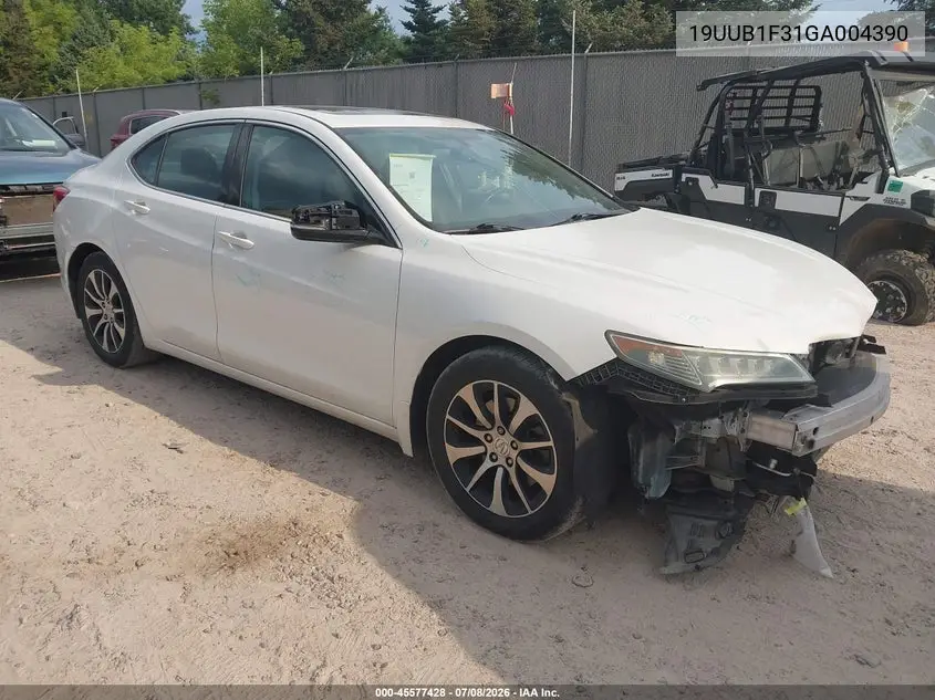 2016 Acura Tlx VIN: 19UUB1F31GA004390 Lot: 45577428