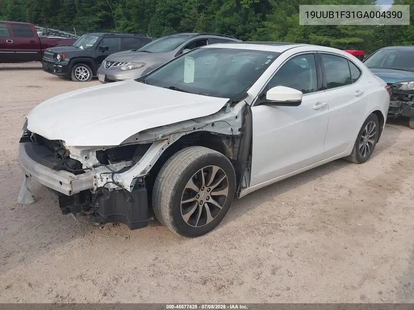 2016 Acura Tlx VIN: 19UUB1F31GA004390 Lot: 45577428