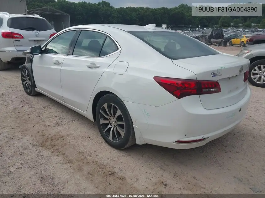 2016 Acura Tlx VIN: 19UUB1F31GA004390 Lot: 45577428