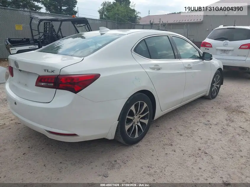 2016 Acura Tlx VIN: 19UUB1F31GA004390 Lot: 45577428