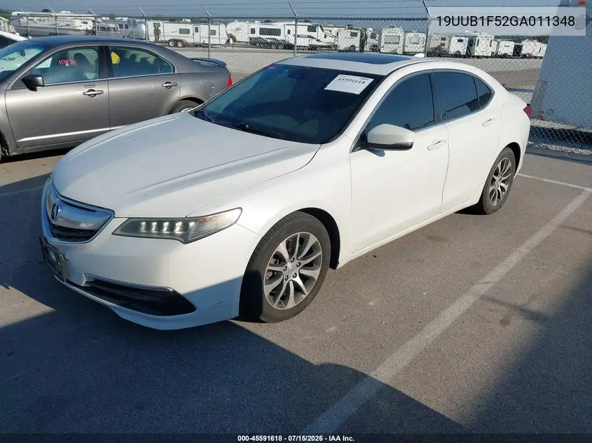 2016 Acura Tlx Tech VIN: 19UUB1F52GA011348 Lot: 45591618