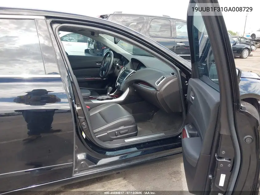 2016 Acura Tlx VIN: 19UUB1F31GA008729 Lot: 45594617