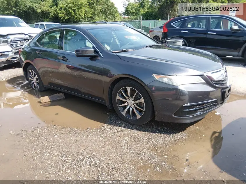 2016 Acura Tlx Tech VIN: 19UUB1F53GA002822 Lot: 45595798