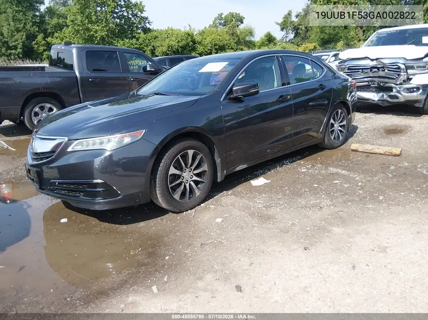 2016 Acura Tlx Tech VIN: 19UUB1F53GA002822 Lot: 45595798