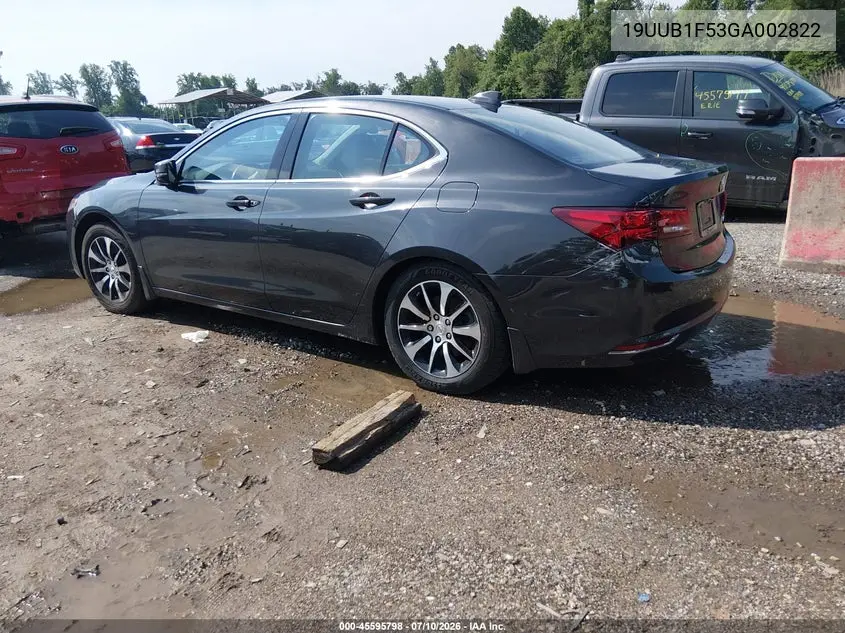 2016 Acura Tlx Tech VIN: 19UUB1F53GA002822 Lot: 45595798