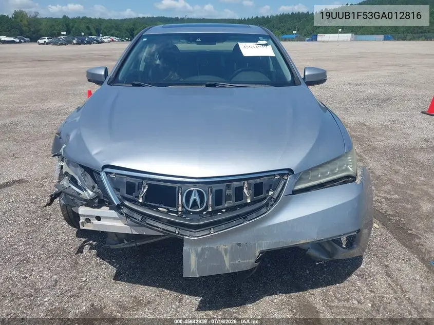 2016 Acura Tlx Tech VIN: 19UUB1F53GA012816 Lot: 45642939