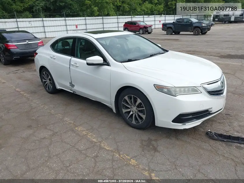 2016 Acura Tlx VIN: 19UUB1F31GA007788 Lot: 45673303