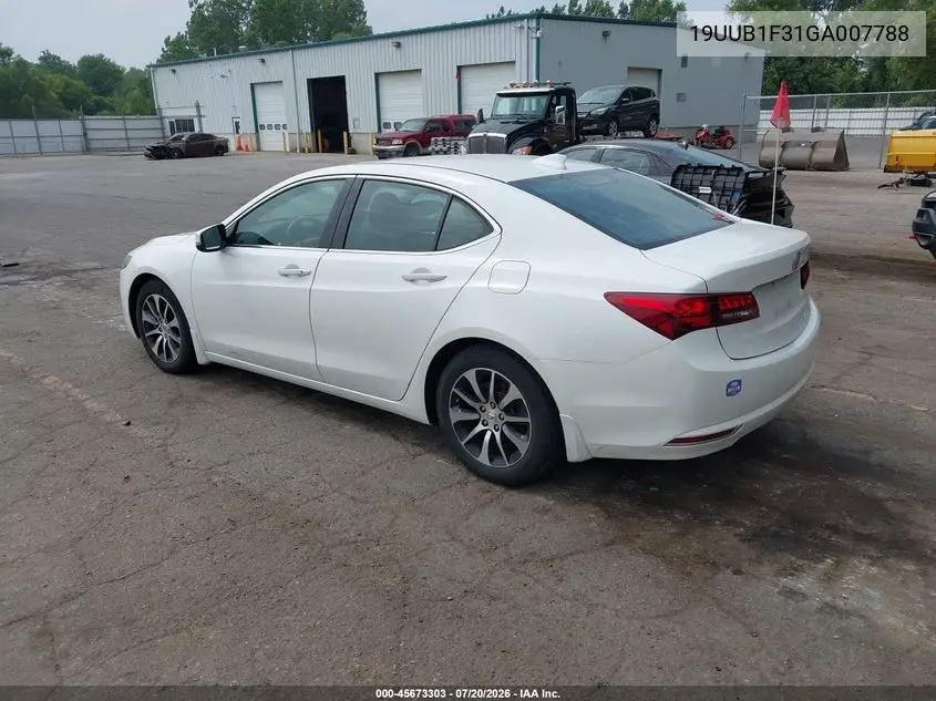 2016 Acura Tlx VIN: 19UUB1F31GA007788 Lot: 45673303