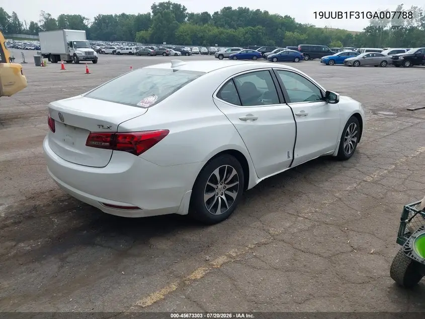 2016 Acura Tlx VIN: 19UUB1F31GA007788 Lot: 45673303