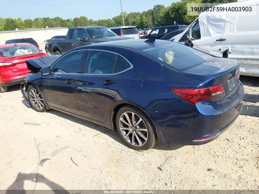 2017 Acura Tlx Technology Package VIN: 19UUB2F59HA003903 Lot: 45345403