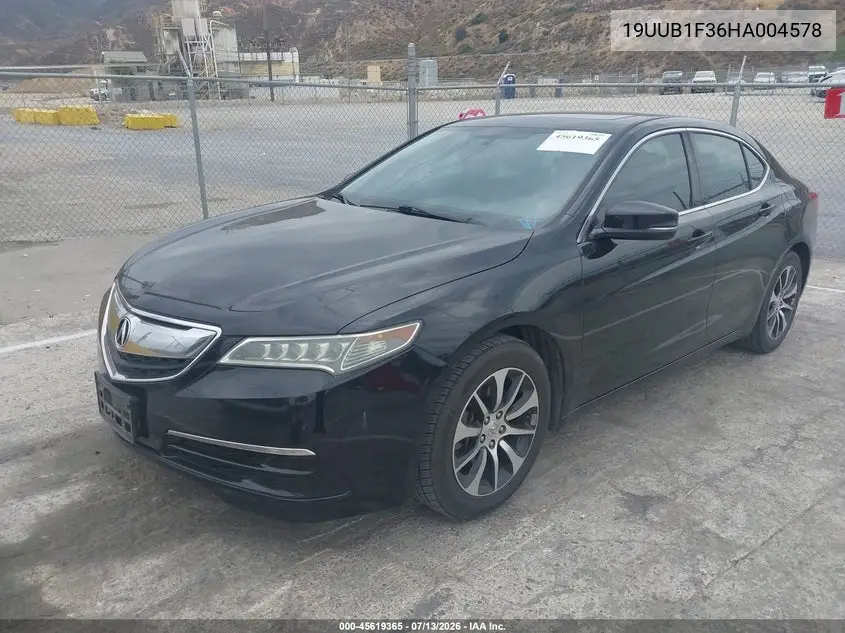 2017 Acura Tlx VIN: 19UUB1F36HA004578 Lot: 45619365