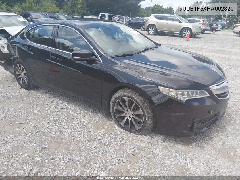 2017 Acura Tlx Technology Package VIN: 19UUB1F5XHA002320 Lot: 45672389