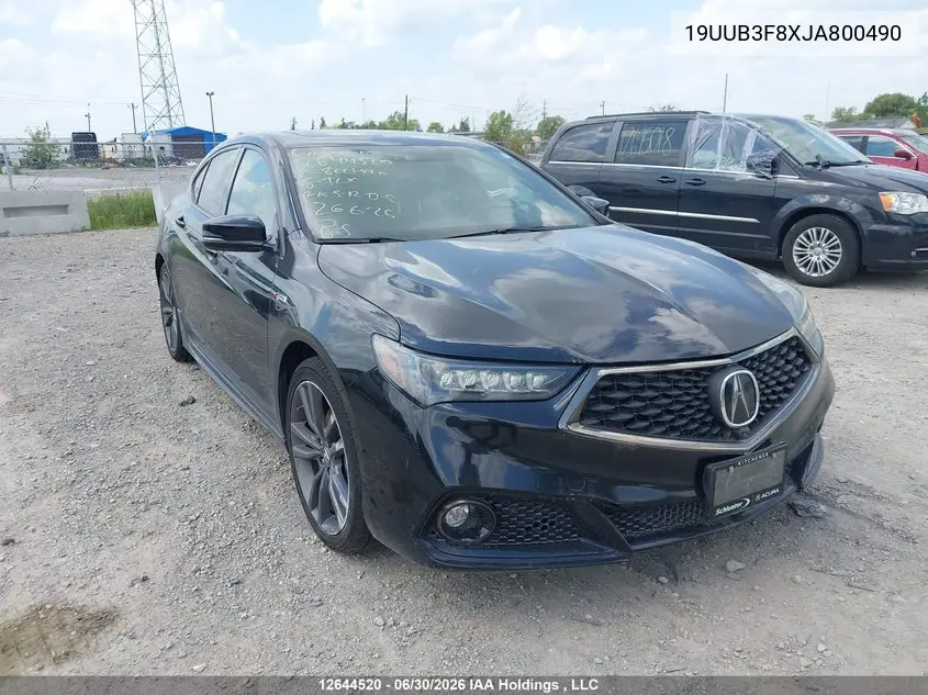 2018 Acura Tlx Elite VIN: 19UUB3F8XJA800490 Lot: 12644520