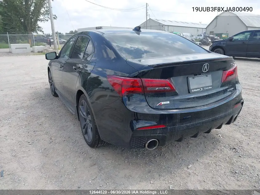 2018 Acura Tlx Elite VIN: 19UUB3F8XJA800490 Lot: 12644520