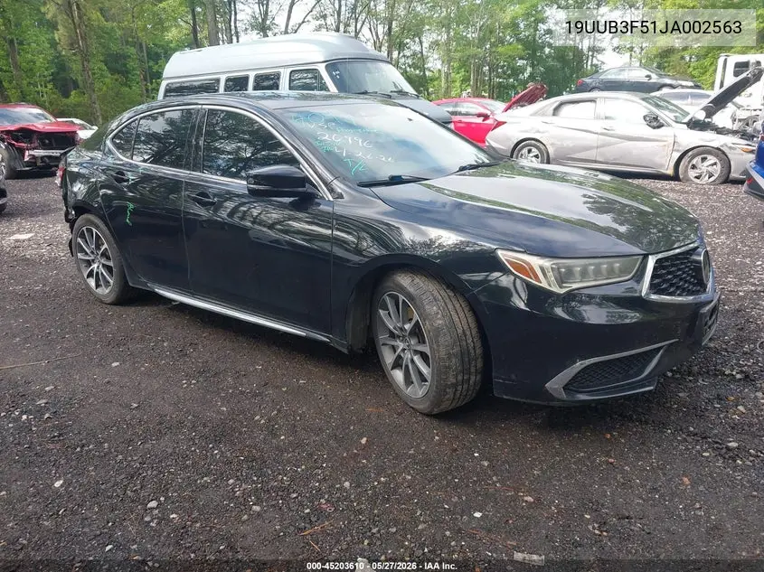 2018 Acura Tlx Tech Pkg VIN: 19UUB3F51JA002563 Lot: 45203610