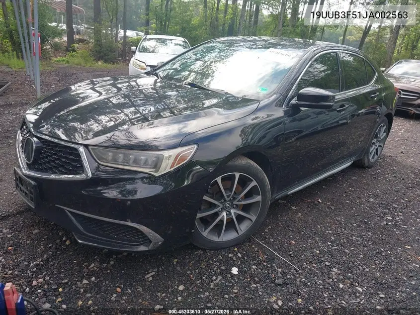 2018 Acura Tlx Tech Pkg VIN: 19UUB3F51JA002563 Lot: 45203610
