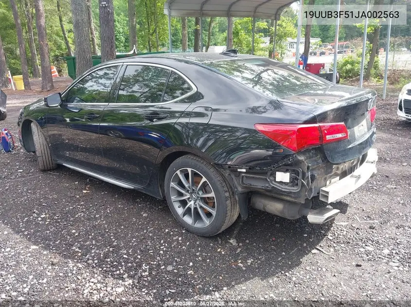 2018 Acura Tlx Tech Pkg VIN: 19UUB3F51JA002563 Lot: 45203610