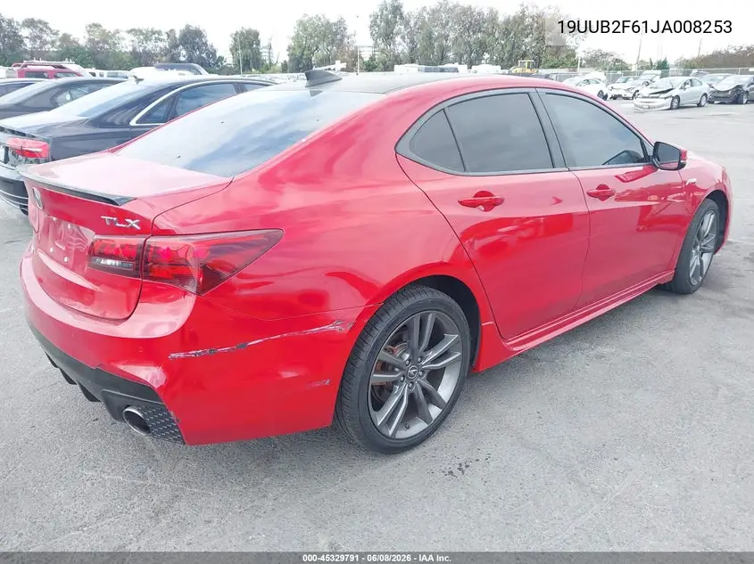 2018 Acura Tlx Tech A-Spec Pkgs VIN: 19UUB2F61JA008253 Lot: 45329791