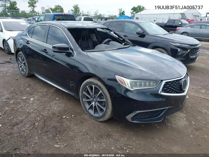 2018 Acura Tlx Tech Pkg VIN: 19UUB3F51JA005737 Lot: 45380642