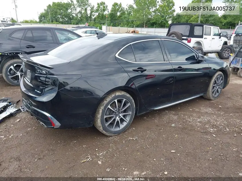 2018 Acura Tlx Tech Pkg VIN: 19UUB3F51JA005737 Lot: 45380642