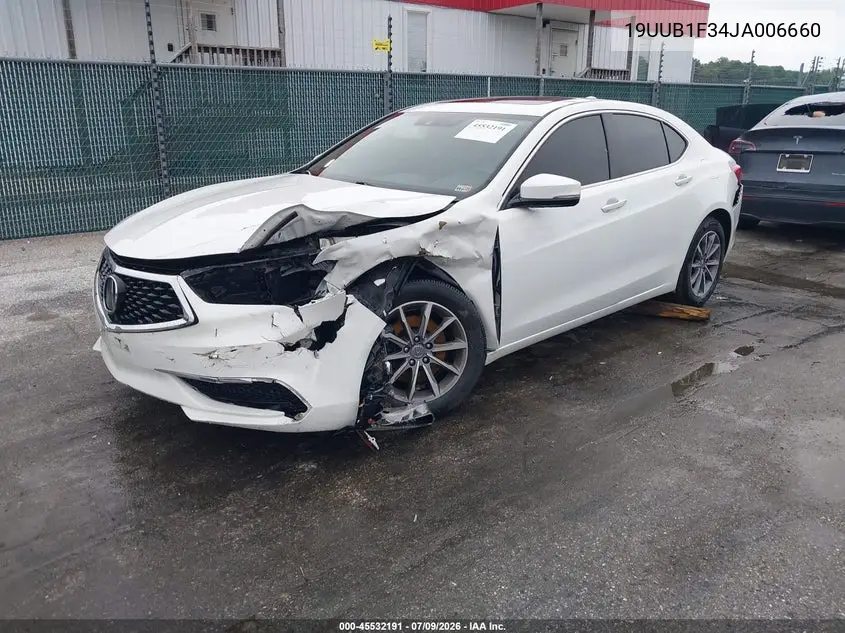 2018 Acura Tlx VIN: 19UUB1F34JA006660 Lot: 45532191