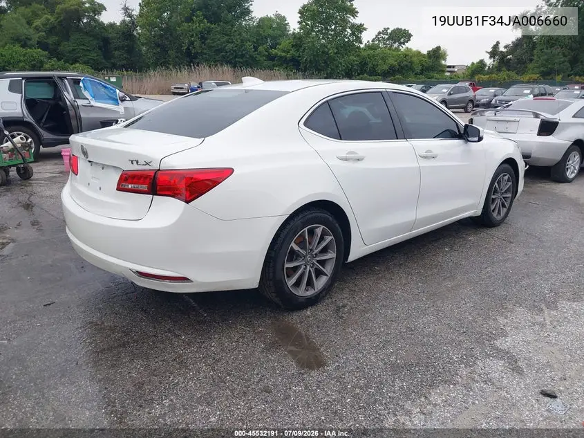2018 Acura Tlx VIN: 19UUB1F34JA006660 Lot: 45532191