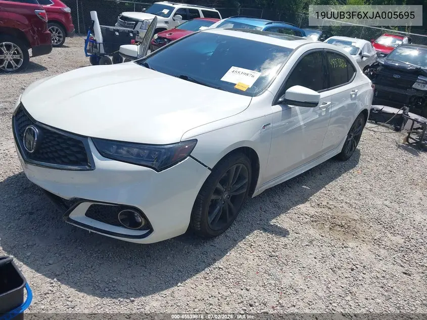 2018 Acura Tlx Tech A-Spec Pkgs VIN: 19UUB3F6XJA005695 Lot: 45539876