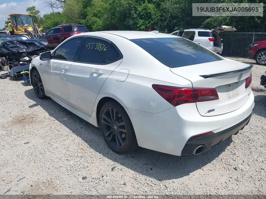 2018 Acura Tlx Tech A-Spec Pkgs VIN: 19UUB3F6XJA005695 Lot: 45539876