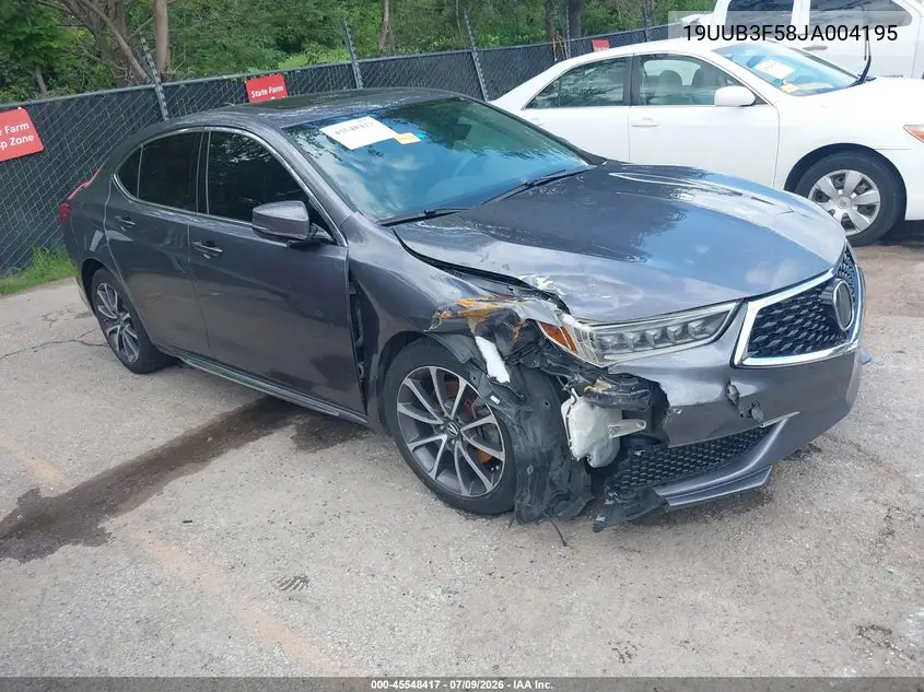 2018 Acura Tlx Tech Pkg VIN: 19UUB3F58JA004195 Lot: 45548417